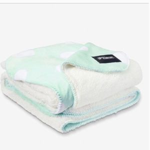 Victoria's Secret Sherpa Blanket in Mint Polka dot